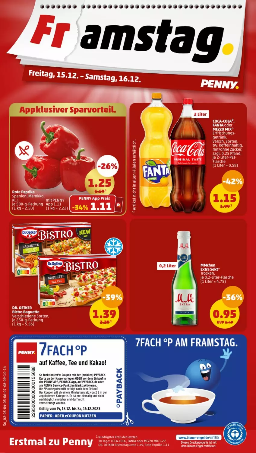 Aktueller Prospekt Penny - Prospekte - von 11.12 bis 16.12.2023 - strona 36 - produkty: angebot, angebote, auer, coupon, Engel, erde, kaffee, kakao, LG, papier, payback, tee, Ti