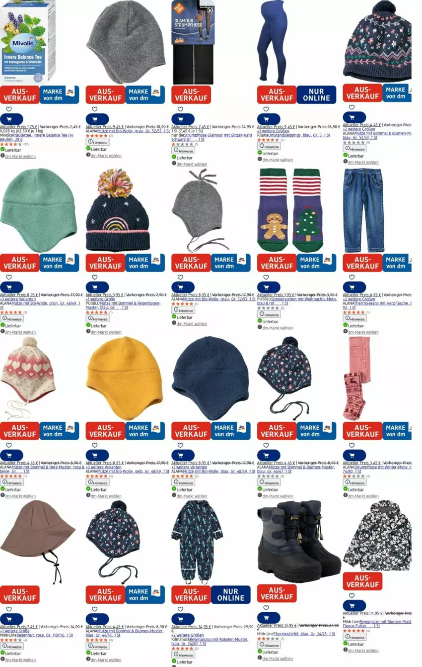 Aktueller Prospekt Dm Drogerie - Prospekte - von 28.07 bis 06.08.2025 - strona 18 - produkty: Anzug, arla, beutel, bio, blume, blumen, eis, elle, gin, hama, hose, Jacke, kräuter, leggings, Mütze, reis, Ria, rum, socken, Strumpfhose, tee, Ti, topper, usb, wolle