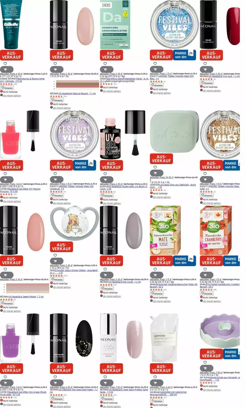 Aktueller Prospekt Dm Drogerie - Prospekte - von 28.07 bis 06.08.2025 - strona 21 - produkty: apfel, beutel, bio, creme, disney, edelstahl, eis, elle, flakes, flieder, früchte, gillette, kraft, kräuter, lack, lunchbox, mint, Nagellack, natur, natura, nuk, Reinigung, reis, Schal, Schale, spülmittel, tee, Ti, topper, tuc, Yo