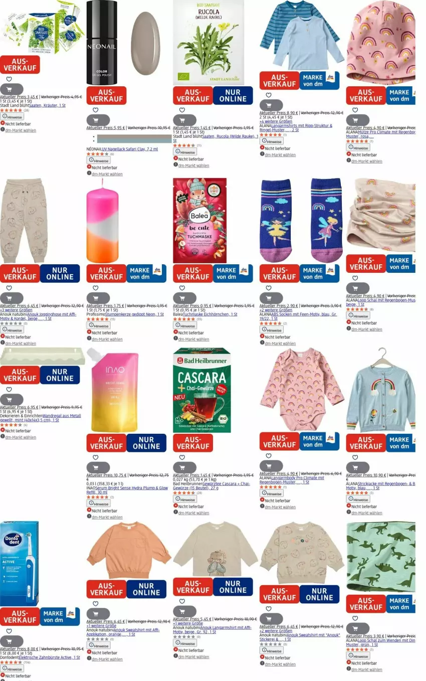 Aktueller Prospekt Dm Drogerie - Prospekte - von 28.07 bis 06.08.2025 - strona 26 - produkty: Bad, beutel, bürste, cola, dip, eier, eis, elle, gewürz, gin, hose, Jacke, Jogginghose, kerze, kräuter, lack, Langarmshirt, mint, Mütze, Nagellack, orange, Profissimo, regal, reis, rucola, rum, Serum, shirt, sim, socken, Strickjacke, Sweatshirt, tee, Ti, wandregal, zahnbürste, ZTE