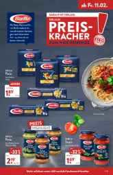 Gazetka promocyjna Aldi Nord - Aldi-Aktuell - Gazetka - ważna od 12.02 do 12.02.2022 - strona 33 - produkty: aldi, barilla, eis, kracher, pasta, pesto, reis, sauce, Ti