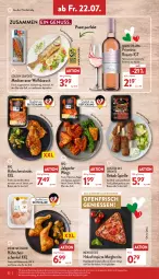 Gazetka promocyjna Aldi Nord - Aldi-Aktuell - Gazetka - ważna od 23.07 do 23.07.2022 - strona 32 - produkty: aqua, braten, brustfilet, eis, filet, flasche, fleisch, geback, gewürz, gin, grill, hähnchenschenkel, Hähnchensteak, hähnchensteaks, henkel, Holz, jalapeño, Käse, küche, Küchen, lamm, Lammfleisch, margherita, nuss, Ofen, pizza, Pizzateig, primitivo, reis, rind, rosato, roséwein, schenkel, Soße, steak, steaks, Ti, tomate, tomaten, wein, wolfsbarsch, ZTE