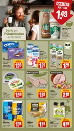 Gazetka promocyjna Rewe - Prospekte - Gazetka - ważna od 19.10 do 19.10.2024 - strona 13 - produkty: arla, Becher, bio, braten, Brei, butter, buttermilch, caffè latte, cin, drink, geback, gewürz, hafer, haferflocken, honig, kölln, latte, milch, milka, milram, Ofen, oreo, petrella, rel, schnitten, schoko, senf, snack, starbucks, Ti, tisch, weidemilch, wiltmann, wurst, zwiebel