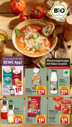 Gazetka promocyjna Rewe - Prospekte - Gazetka - ważna od 19.10 do 19.10.2024 - strona 5 - produkty: bio, blume, blumen, coupon, eis, fleisch, frucht, fruchtfleisch, huober, Käse, LG, Mutti, Ofen, pfanne, Pfanner, pizza, reis, rewe bio, rezept, rezepte, sahne, schlagsahne, suppe, Ti, tomate, tomaten, Tomatensuppe, vita, Yo