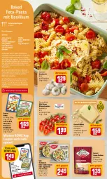 Gazetka promocyjna Rewe - REWE Ihr Kaufpark - Gazetka - ważna od 21.05 do 21.05.2022 - strona 12 - produkty: aktionspreis, basilikum, bio, cherrytomaten, coupon, eis, elle, feta, fusilli, gabel, grana, grana padano, grill, hartkäse, iglo, italienischer hartkäse, Käse, knoblauch, kräuter, natives olivenöl, natur, Ofen, olive, oliven, olivenöl, padano, pasta, patros, pfanne, pfeffer, Rana, reis, rewe bio, rewe feine welt, rezept, rezepte, rispentomaten, sahne, sauce, Schal, Schale, tagliatelle, Ti, tomate, tomaten, torte, tortelloni