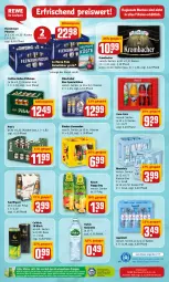 Gazetka promocyjna Rewe - REWE Ihr Kaufpark - Gazetka - ważna od 21.05 do 21.05.2022 - strona 20 - produkty: aktionspreis, bier, burger, coca-cola, cola, drucker, eis, elle, Engel, flensburger, Happy Day, Intel, kerze, krombache, krombacher, lack, limo, limonade, limonaden, mönchshof, natur, pils, pilsener, Rauch, reis, rel, sinalco, Spezi, Ti, veltins, volvic