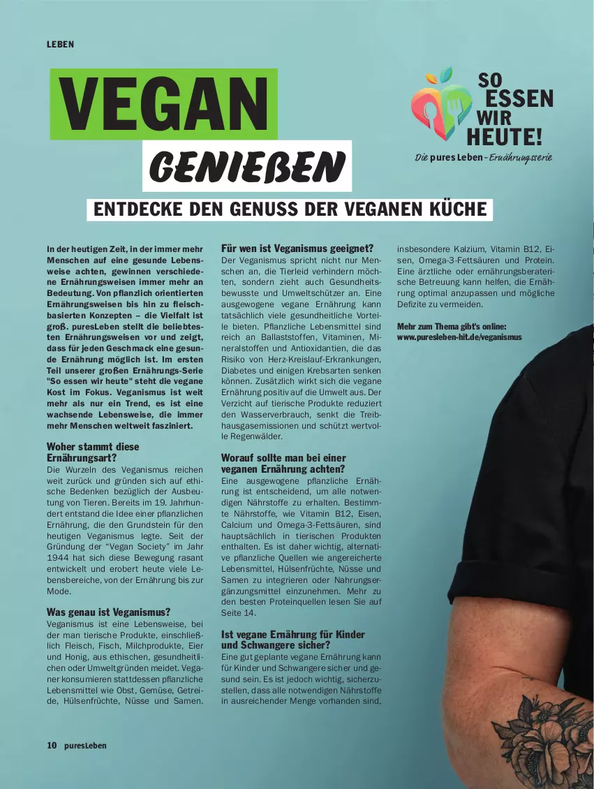 Aktueller Prospekt Hit - pures Leben - von 01.10.2023 bis 31.03.2024 - strona 10 - produkty: Alwa, ball, Calcium, decke, eier, eis, elle, erde, fisch, fleisch, früchte, Gesundheit, gsw, gurke, gurken, Heu, honig, HP, hülsenfrüchte, Kinder, Krebs, küche, lebensmittel, mac, milch, Mode, nuss, obst, omega, Omega-3, Rauch, reis, Schütze, senf, tee, Ti, Tiere, usb, vita, Vitamin B, Vitamine, wasser, WICK