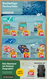 Gazetka promocyjna Rewe - Diese Woche im Angebot! - Gazetka - ważna od 11.06 do 11.06.2022 - strona 15 - produkty: à la bordelaise, aqua, backfisch, bio, bordelaise, Cif, eis, ente, erde, filegro, filet, filets, fisch, Fisch und Meeresfrüchte, fische, Fischer, früchte, garnelen, hering, iglo, krone, lachs, meeresfrüchte, natur, Ofen, ofen-backfisch, prawns, preisvorteil, reis, ring, rucksack, sac, salat, salate, saupiquet, Schere, thunfisch, Ti, Wild, ZTE