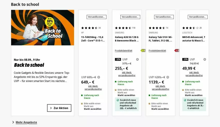 Aktueller Prospekt Saturn - Prospekte - von 25.08 bis 03.09.2025 - strona 2 - produkty: angebot, angebote, HP, lack, Maus, ndk, Samsung, samsung galaxy, Samsung Galaxy A, tablet, Ti, uhr, versandkostenfrei
