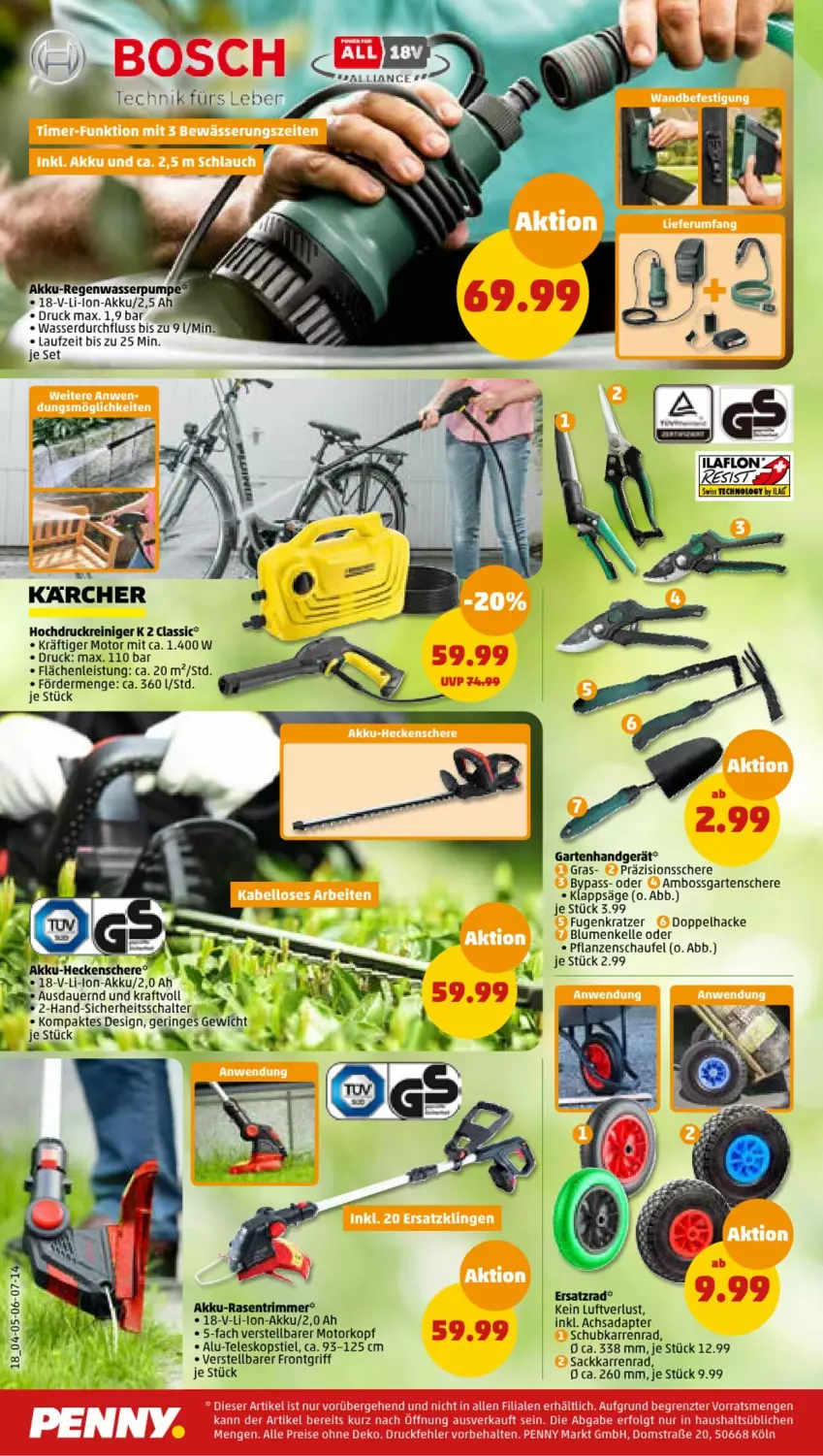 Aktueller Prospekt Penny - Prospekte - von 03.07 bis 08.07.2023 - strona 18 - produkty: adapter, akku, akku-heckenschere, auer, blume, blumen, bosch, boss, eis, elle, Garten, Gartenschere, heckenschere, hochdruckreiniger, kraft, LG, li-ion-akku, pflanze, pflanzen, reiniger, reis, ring, sac, säge, Schal, Schere, Teleskop, teleskopstiel, Ti, wasser, ZTE