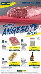 Gazetka promocyjna Metro - Wochen-Angebote Gastro - Gazetka - ważna od 14.06 do 14.06.2025 - strona 1 - produkty: abholpreise, angebot, angebote, barbecue, beef, beutel, eis, filet, flasche, ilag, korb, LG, Metro, Pfifferlinge, Rauch, reis, rind, rinder, roastbeef, rwe, sauce, saucen, Ti, tiefpreis, Zander