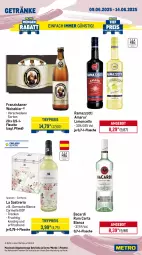 Gazetka promocyjna Metro - Wochen-Angebote Gastro - Gazetka - ważna od 14.06 do 14.06.2025 - strona 14 - produkty: amaro, angebot, bacardi, bacardi rum, bier, briketts, decke, Deckel, eimer, eis, flasche, franziskaner, frucht, getränk, getränke, grill, grillholzkohle, Holz, holzkohle, leimer, limo, Metro, Palette, papier, rama, ramazzott, ramazzotti, reiniger, reis, Ria, rum, sac, Ti, tiefpreis, waschmittel, weissbier, zott