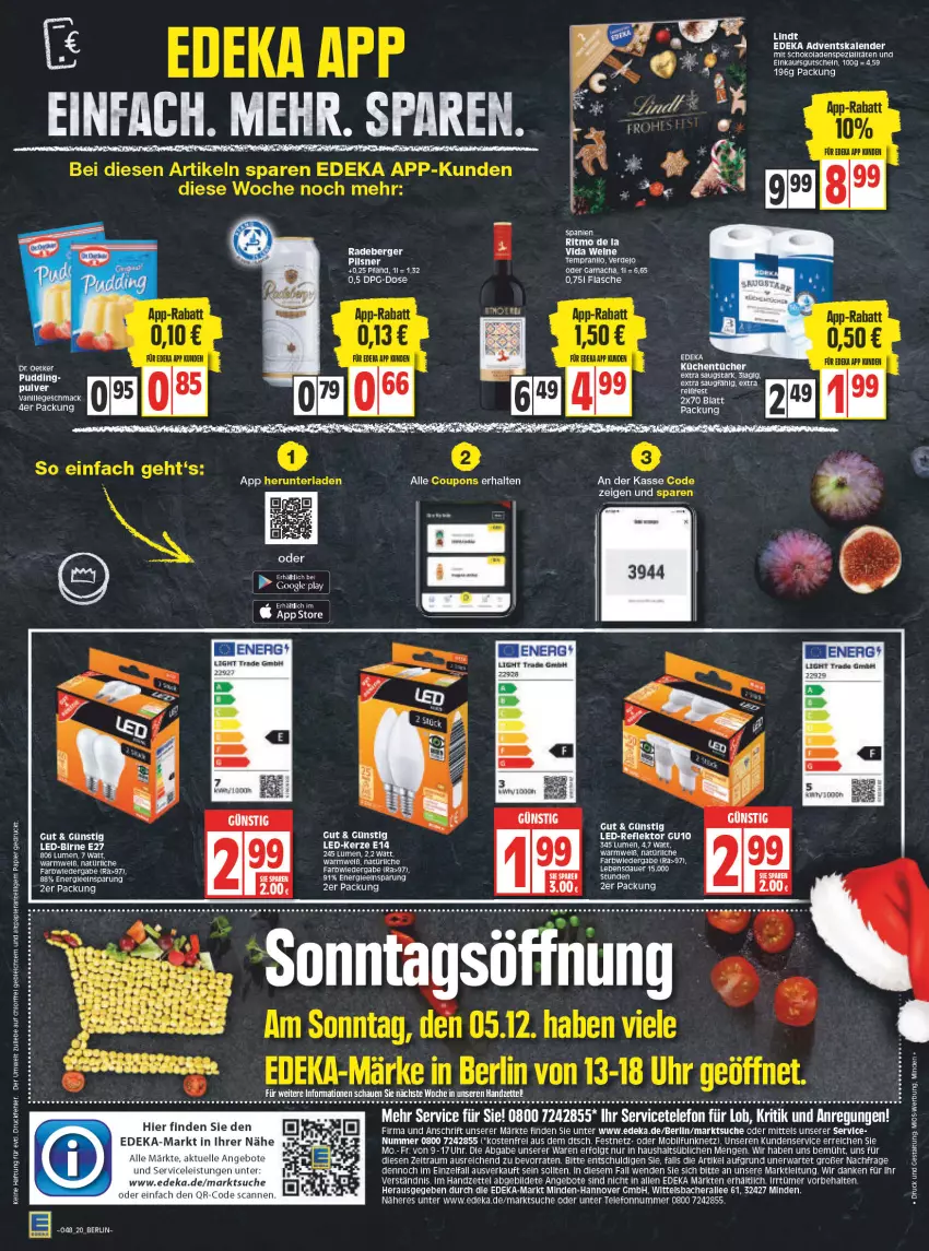 Aktueller Prospekt Edeka - Angebote der Woche - von 29.11 bis 04.12.2021 - strona 22