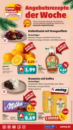 Gazetka promocyjna Penny - Prospekte - Gazetka - ważna od 14.12 do 14.12.2024 - strona 29 - produkty: angebot, angebote, balsam, balsamico, bio, brownie, brownies, eier, eis, elle, essig, filet, filets, haselnuss, instant-kaffee, kaffee, kakao, mehl, milch, milka, milka schokolade, natur, nuss, orange, orangen, reis, rezept, rezepte, rotkohl, salat, schoko, schokolade, sirup, Ti, walnuss, walnusskerne, zwiebel, zwiebeln