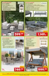 Gazetka promocyjna Netto Marken-Discount - Online-Angebote April - Gazetka - ważna od 30.04 do 30.04.2022 - strona 21 - produkty: angebot, Bank, eis, hollywoodschaukel, Holz, HP, kissen, kunststoffgeflecht, latte, LG, ndk, reis, Rückenkissen, rückenlehne, Schaukel, sessel, Ti, tisch, tischplatte, versandkostenfrei, wasser, ZTE