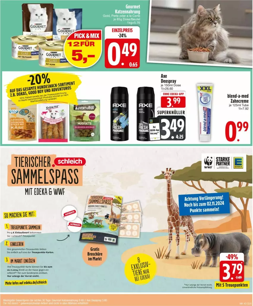 Aktueller Prospekt Edeka - Prospekte - von 21.10 bis 26.10.2024 - strona 25 - produkty: beko, blend-a-med, creme, deka, eis, mac, mam, reis, Schleich, Ti, Tiere, zahncreme