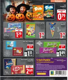 Gazetka promocyjna Edeka - Prospekte - Gazetka - ważna od 26.10 do 26.10.2024 - strona 11 - produkty: backwaren, beutel, bonbons, chia, coupon, coupons, deka, eis, erde, frucht, fruchtgummi, kitkat, lion, mentos, nesquik, nuss, reis, ritter, ritter sport, rum, schoko, schokolade, smarties, Sport, tee, Ti, trauben, trolli, trolli fruchtgummi, ZTE