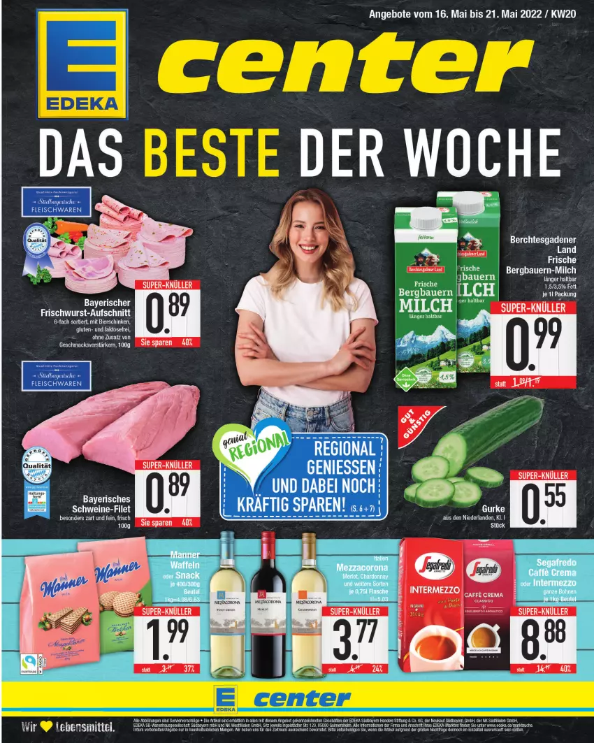 Aktueller Prospekt E Center - Angebote der Woche - von 16.05 bis 21.05.2022 - strona 1 - produkty: lebensmittel, Ti