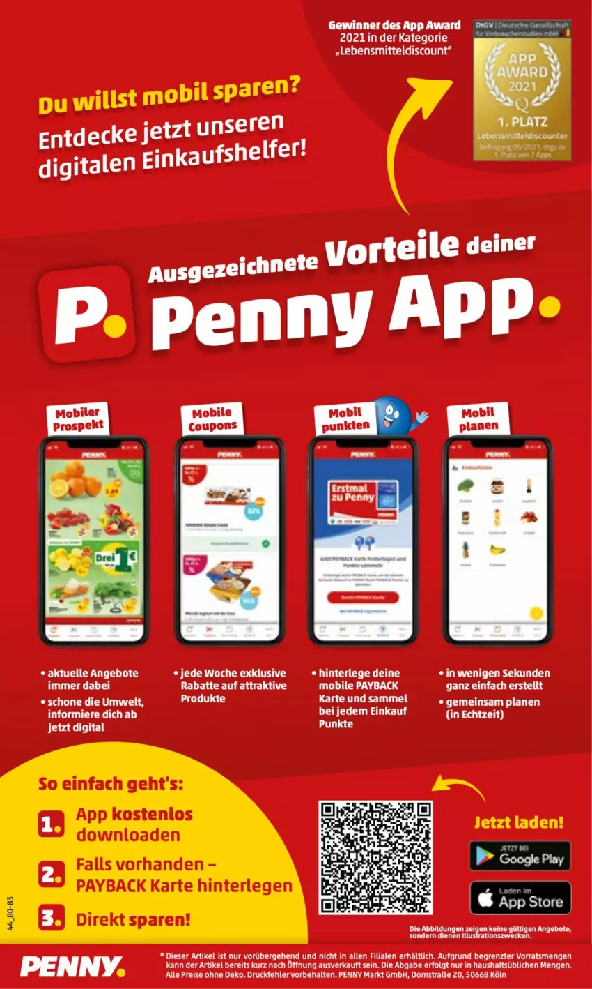 Aktueller Prospekt Penny - Prospekte - von 04.10 bis 09.10.2021 - strona 44