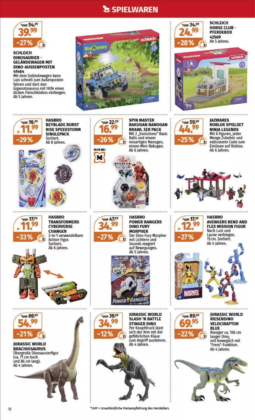 Aktueller Prospekt Mueller - Spielware & Multi-Media - von 13.11 bis 19.11.2022 - strona 18 - produkty: ball, eis, Elan, elle, erde, fleisch, Hasbro, Jura, reis, Schleich, spee, teller, Ti