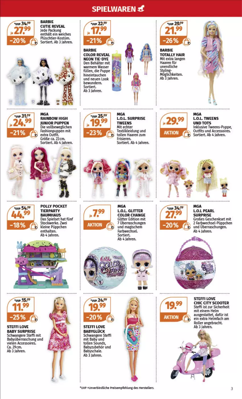 Aktueller Prospekt Mueller - Spielware & Multi-Media - von 13.11 bis 19.11.2022 - strona 3 - produkty: ACC, accessoires, Bau, eis, elle, geschenkset, kleid, Kleidung, Plüsch, Puppe, reis, Roller, scooter, teller, Ti