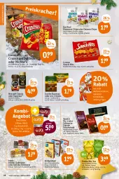 Gazetka promocyjna Tegut - Angebote der Woche - Gazetka - ważna od 24.12 do 24.12.2021 - strona 18 - produkty: angebot, aufstrich, beutel, bio, chips, crunchips, erdnüsse, espresso, espresso oder, frucht, fruchtaufstrich, Gläser, honig, hummus, ingwer, jacobs, jumbo, kölln, lebensmittel, lindt, lorenz, lorenz crunchips, milch, müsli, Nescafé, nuk, oder espresso, paprika, quinoa, saltletts, saro, sarotti, Schal, Schale, schoko, schokolade, snack, tee, Ti, vollmilch, zitrone