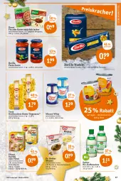 Gazetka promocyjna Tegut - Angebote der Woche - Gazetka - ważna od 24.12 do 24.12.2021 - strona 19 - produkty: barilla, beutel, bio, Bio-Kaffee, bolognese, cola, Dr. Oetker, flasche, kaffee, Knödel, knorr, knorr fix, kochbeutel, Konserven, küche, lebensmittel, miracel, miracel whip, mousse, Mousse au Chocolat, nudel, nudeln, obst, pasta, pasta-sauce, pfanni, püree, sahne, saliter, sauce, Semmel, spaghetti, spaghetti bolognese, teigwaren, Ti