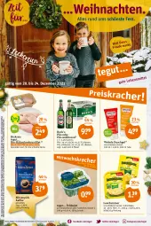 Gazetka promocyjna Tegut - Angebote der Woche - Gazetka - ważna od 24.12 do 24.12.2021 - strona 3 - produkty: alkohol, angebot, angebote, bio, brustfilet, dekoration, duschgel, eis, elle, feldsalat, filet, getränk, getränke, hähnchenbrust, hähnchenbrustfilet, kaffee, Käse, kosmetik, küche, leerdammer, mövenpick, mövenpick kaffee, natur, naturkosmetik, pils, reis, salat, Schal, Schale, schnittkäse, telefon, Ti, uhr, weihnachten, weleda