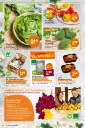 Gazetka promocyjna Tegut - Angebote der Woche - Gazetka - ważna od 24.12 do 24.12.2021 - strona 6 - produkty: angebot, angebote, Bau, bio, Bio-Paprika, bioland, braun, brokkoli, champignon, champignons, dekoration, eis, erde, kartoffel, kartoffeln, kopfsalat, mac, natur, naturland, papier, Papiertüte, paprika, paprika rot, reis, rel, sac, salat, Schal, Schale, speisekartoffeln, Ti, tomate, tomaten, Tüte
