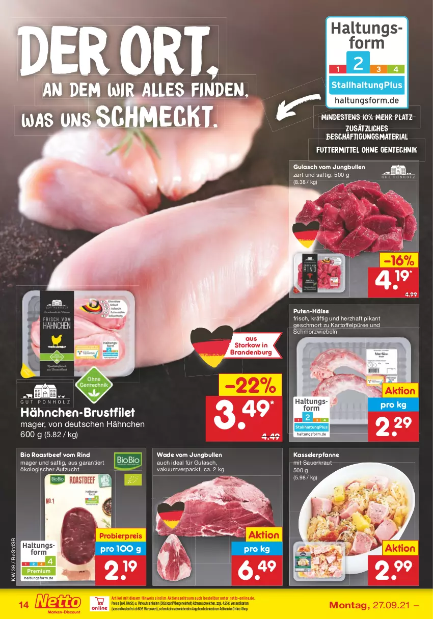 Aktueller Prospekt Netto Marken-Discount - Filial Angebote - von 27.09 bis 02.10.2021 - strona 14