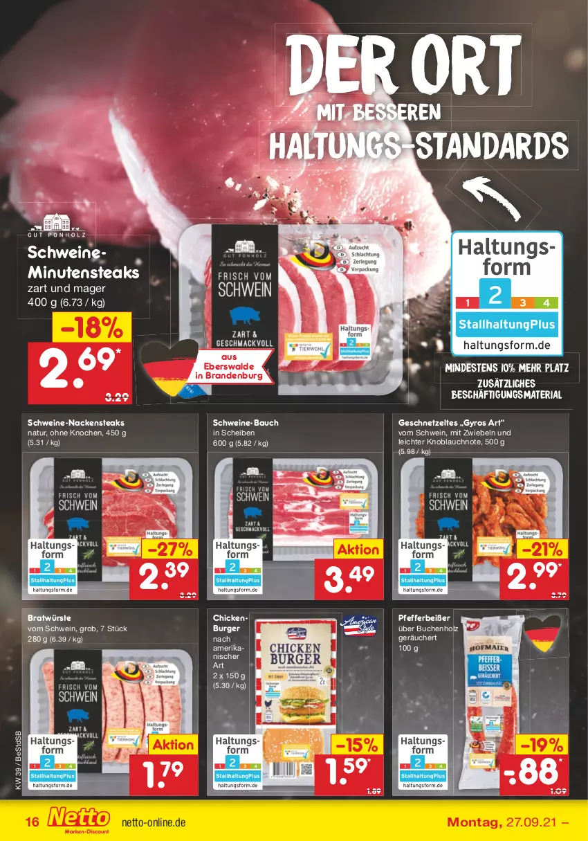 Aktueller Prospekt Netto Marken-Discount - Filial Angebote - von 27.09 bis 02.10.2021 - strona 16