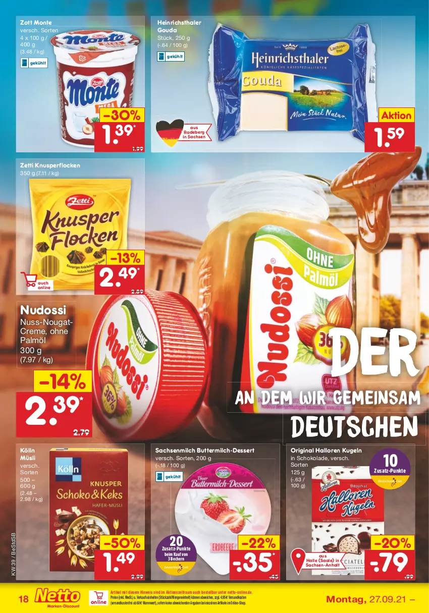 Aktueller Prospekt Netto Marken-Discount - Filial Angebote - von 27.09 bis 02.10.2021 - strona 18