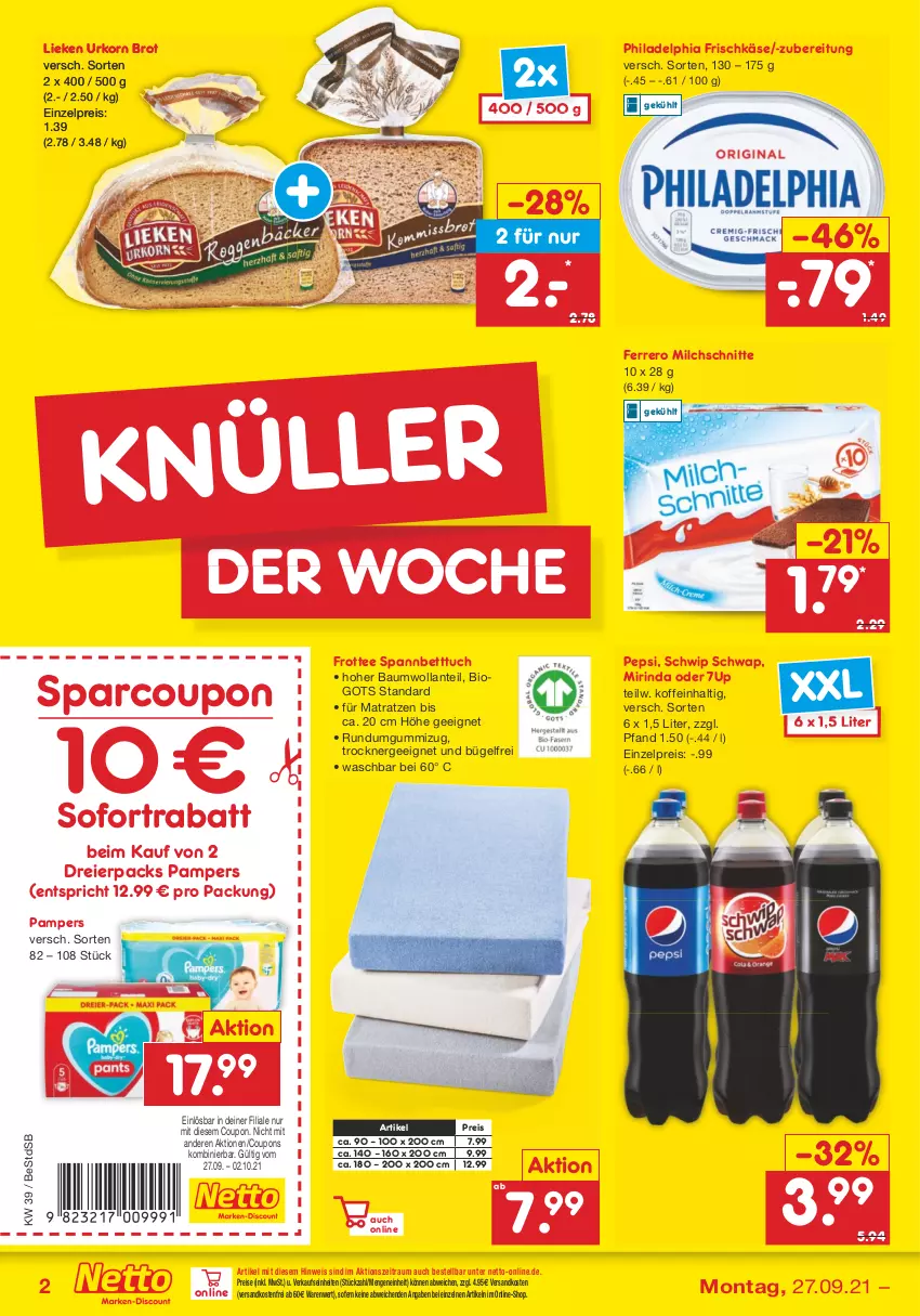 Aktueller Prospekt Netto Marken-Discount - Filial Angebote - von 27.09 bis 02.10.2021 - strona 2