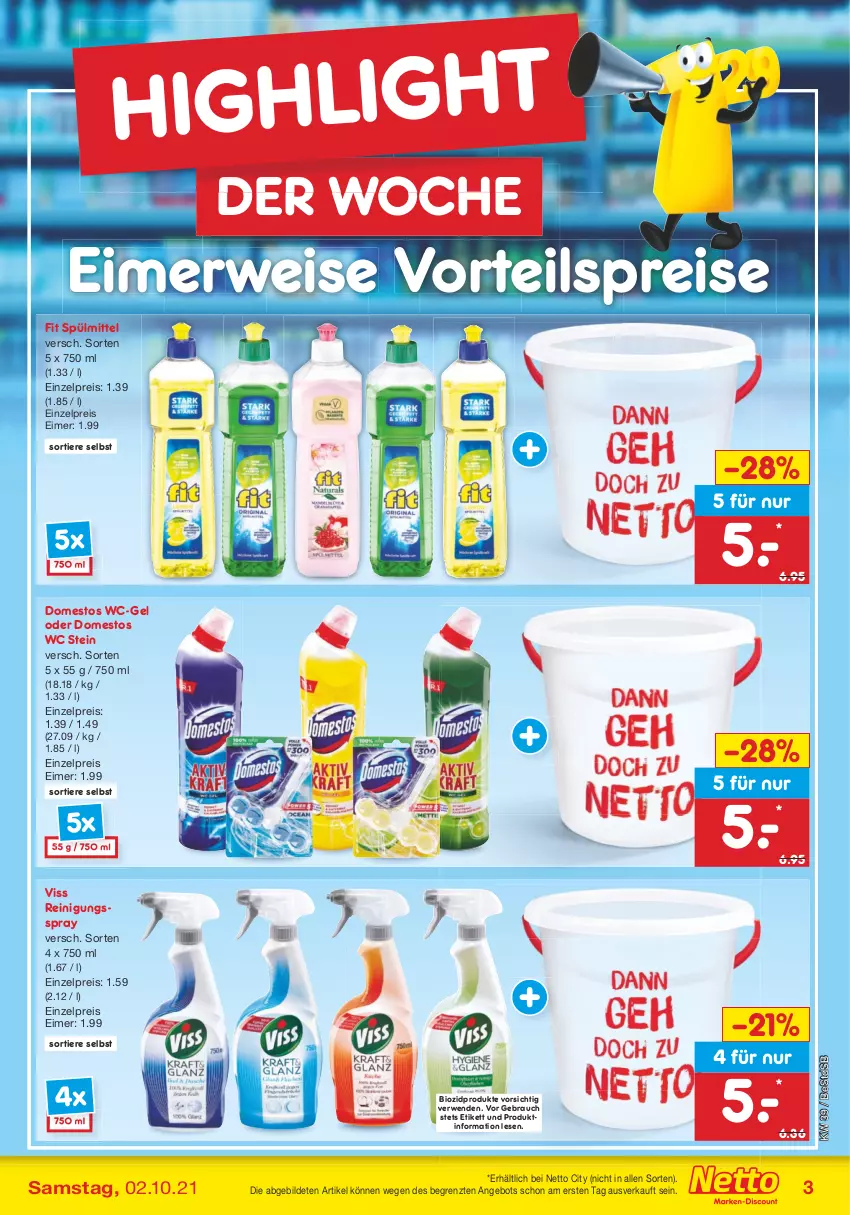 Aktueller Prospekt Netto Marken-Discount - Filial Angebote - von 27.09 bis 02.10.2021 - strona 3