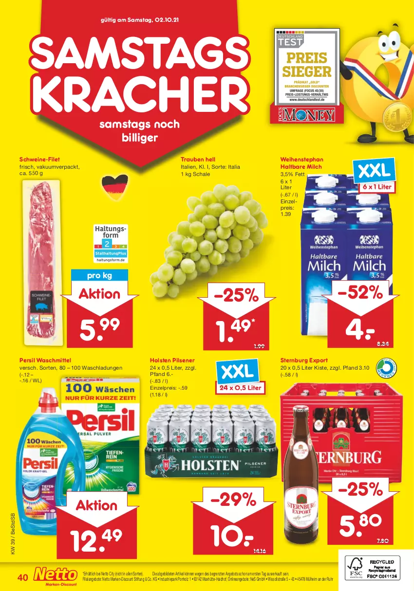 Aktueller Prospekt Netto Marken-Discount - Filial Angebote - von 27.09 bis 02.10.2021 - strona 40