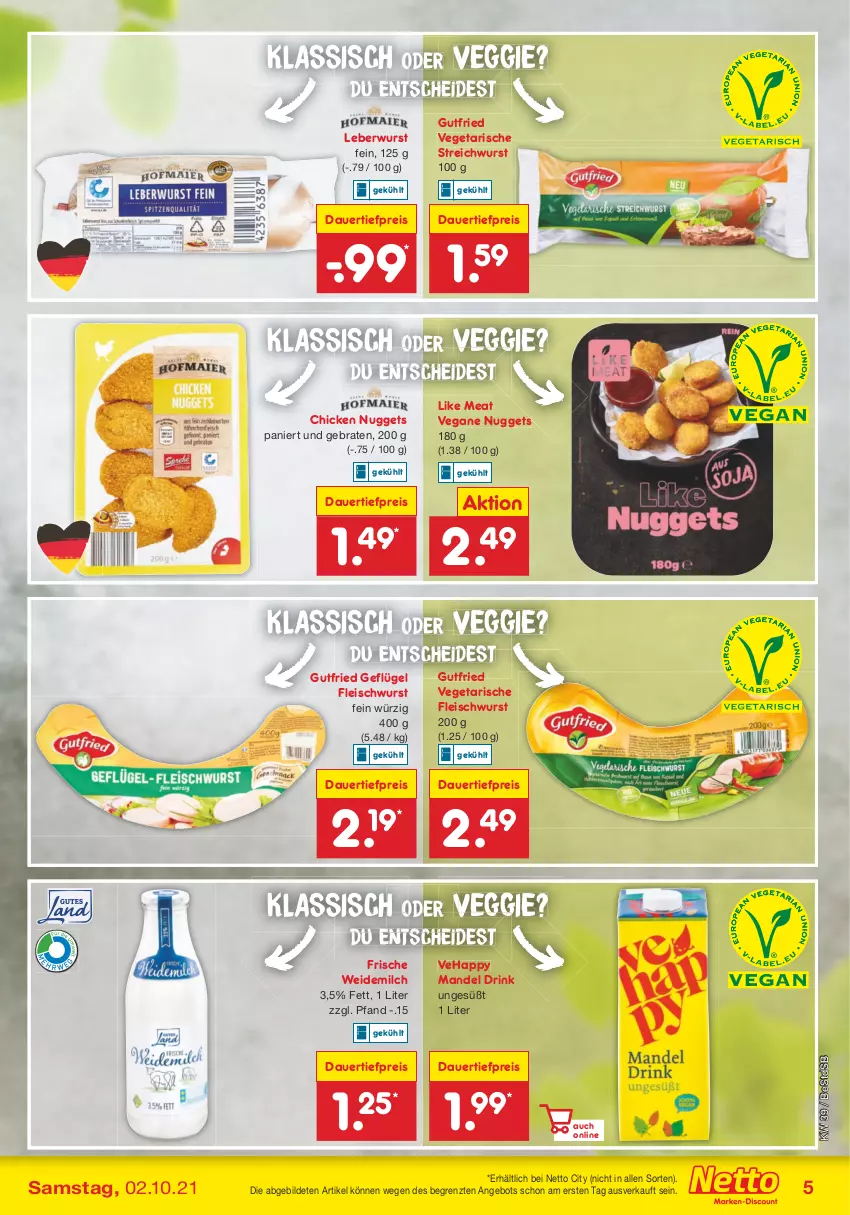 Aktueller Prospekt Netto Marken-Discount - Filial Angebote - von 27.09 bis 02.10.2021 - strona 5