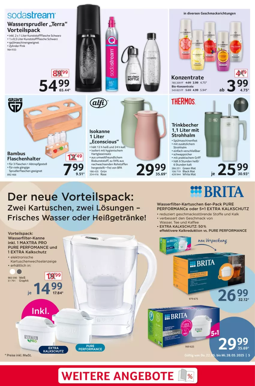 Aktueller Prospekt Selgros - Non Food - von 22.05 bis 28.05.2025 - strona 5 - produkty: angebot, angebote, bambus, Becher, bio, brita, eis, Elan, Elektro, flasche, getränk, getränke, kaffee, lack, mac, Maxtra, reis, Soda, sodastream, spülmaschinen, tee, Ti, tisch, trinkbecher, wasser, wasserfilter, wassersprudler