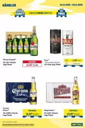 Gazetka promocyjna Metro - Wochen-Angebote Händler - Gazetka - ważna od 29.11 do 29.11.2025 - strona 5 - produkty: angebot, axe, bio, bionade, corona, corona extra, desperados, eis, flasche, frucht, fruchtsaft, getränk, getränke, Happy Day, Metro, metro gastro, Palette, pils, pilsner, pilsner urquell, Rauch, reis, saft, Ti, tiefpreis, volvic
