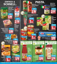 Gazetka promocyjna Hit - Prospekte - Gazetka - ważna od 17.09 do 17.09.2022 - strona 11 - produkty: barilla, beutel, bio, eintopf, eis, erasco, fertiggericht, filet, filets, fisch, flasche, frankfurter, gurke, gurken, hengstenberg, hering, in olivenöl, knorr, Makrele, meica, natur, natura, olive, oliven, olivenöl, oro di parma, pasta, pesto, pfanni, reis, rel, Ria, ring, sauce, saucen, saupiquet, thunfisch, thunfisch filets, Ti, tomate, tomaten, tomatenmark, tomatensauce, topf, wiener, würstchen, ZTE