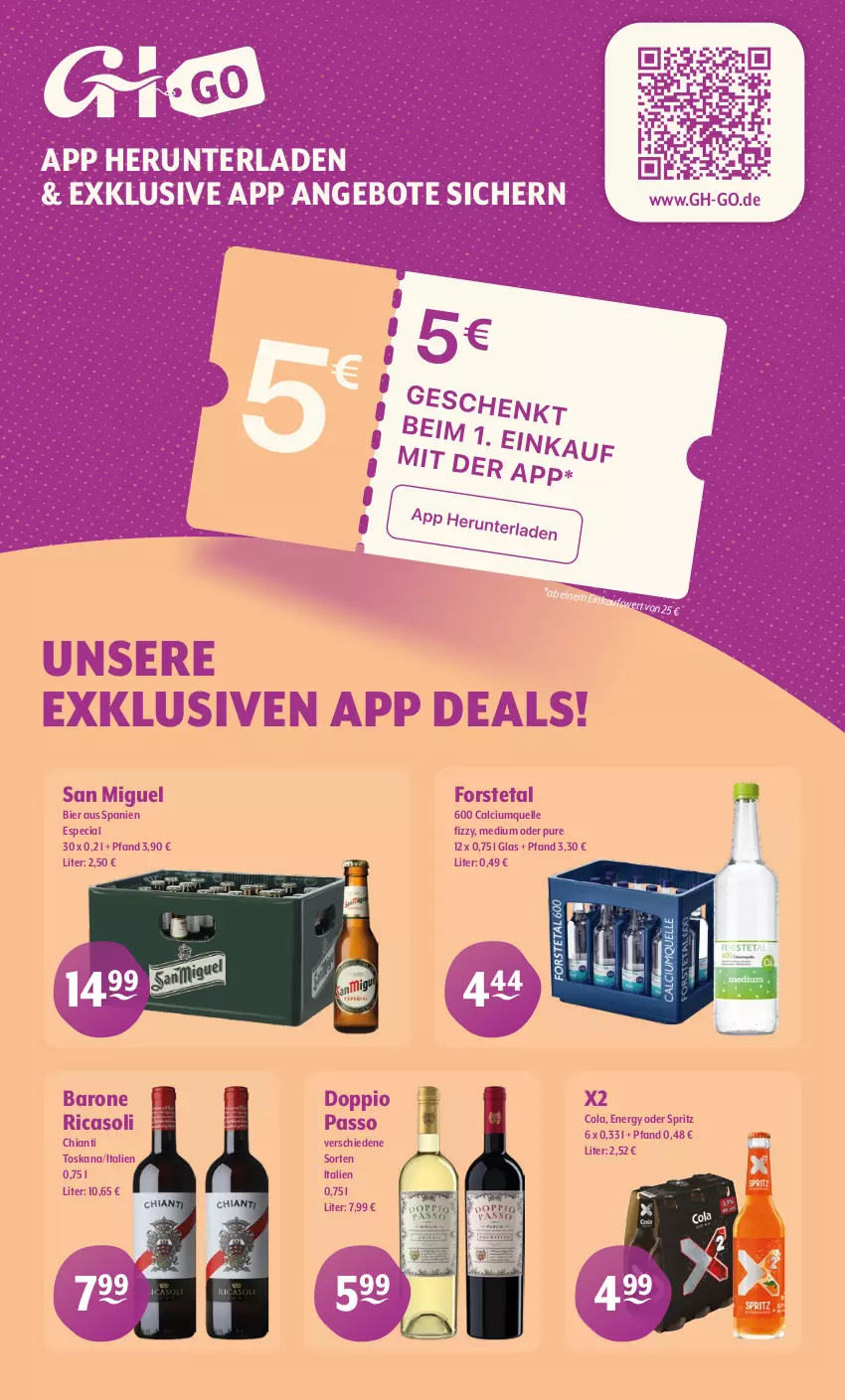 Aktueller Prospekt Getraenke Hoffmann - Prospekte - von 22.09 bis 27.09.2025 - strona 9 - produkty: angebot, angebote, bier, Calcium, chia, chianti, cola, doppio passo, elle, Forstetal, passo, Ti