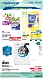 Gazetka promocyjna Metro - Wochen-Angebote Gastro - Gazetka - ważna od 17.01 do 17.01.2026 - strona 18 - produkty: angebot, ariel, auer, auto, edelstahl, eis, elle, flasche, fritteuse, gefrierschrank, hochdruckreiniger, küche, Küchen, küchentücher, kühlschrank, Metro, metro gastro, Palette, papier, Pods, reiniger, reis, Schere, schlauch, Schrank, teller, thermostat, Ti, tisch, tücher, vollwaschmittel, waschmittel, zewa