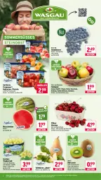 Gazetka promocyjna Wasgau - Gazetka - ważna od 13.06 do 13.06.2026 - strona 6 - produkty: angebot, aprikose, aprikosen, auer, beere, beeren, beutel, bio, Birnen, Calcium, eis, Elan, heidelbeere, heidelbeeren, kirsch, kirsche, kirschen, kiwi, melone, natur, Nektar, nektarinen, obst, paraguayos, pfirsich, pfirsiche, reis, rewe bio, Schal, Schale, tafeläpfel, tafelbirnen, Ti, trauben, Tüte, wasser, wassermelone, Yo, zespri