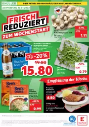 Gazetka promocyjna Kaufland - Spezielle Angebote - Gazetka - ważna od 12.01 do 12.01.2022 - strona 8 - produkty: angebot, angebote, bier, champignon, champignons, cola, drucker, eis, Engel, ente, Entenkeule, erde, gin, kartoffel, Kartoffelknödel, kerze, Knödel, malz, reis, rotkohl, rucola, salat, Schal, Schale, Spezi, Ti, tisch, uhr, ZTE