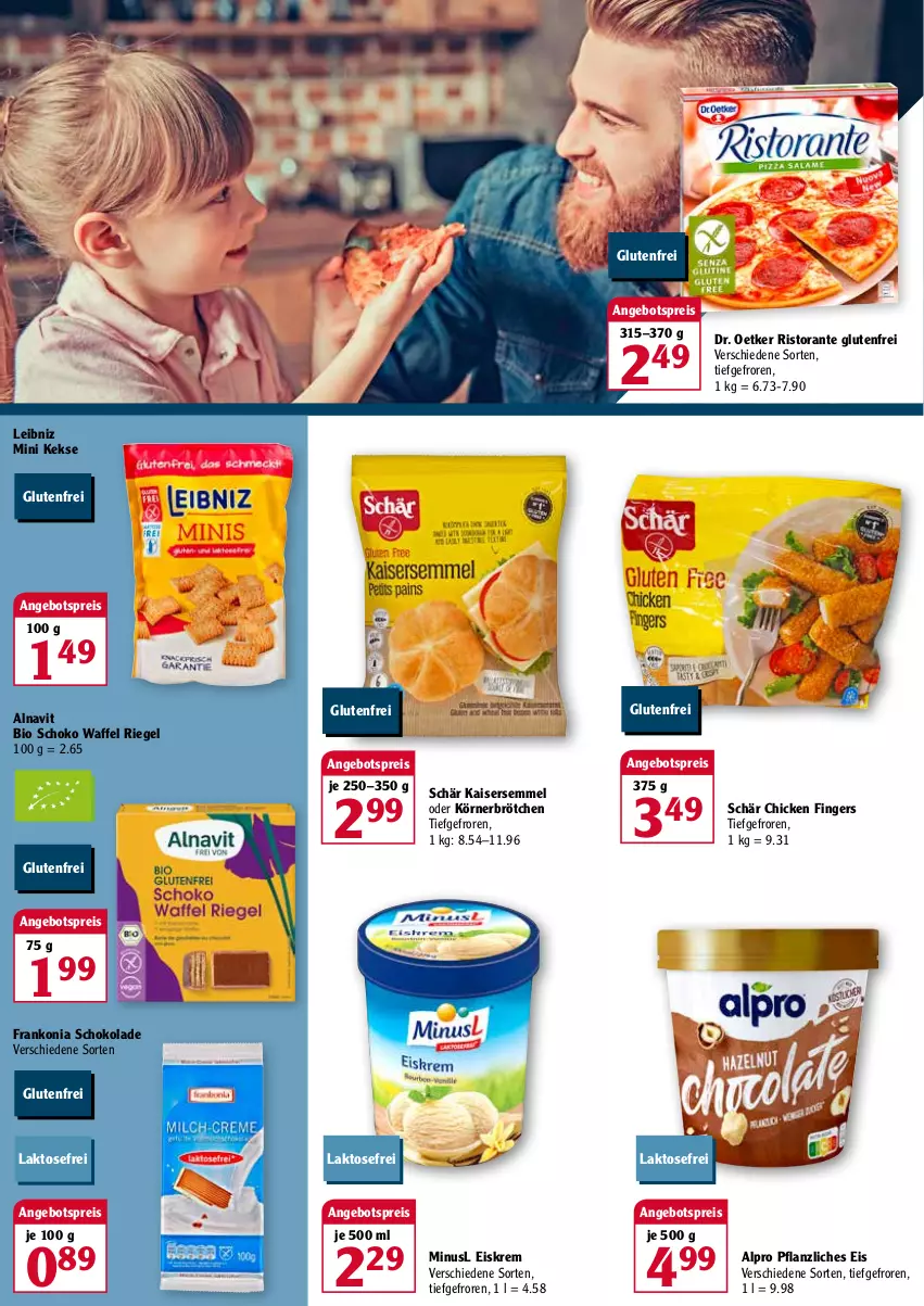 Aktueller Prospekt Globus - Prospekte - von 24.01 bis 29.01.2022 - strona 2 - produkty: alpro, angebot, angebotspreis, bio, brötchen, Dr. Oetker, eis, Kaiser, Kaisersemmel, keks, kekse, leibniz, reis, riegel, ristorante, schoko, schokolade, Semmel, Ti