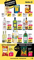 Gazetka promocyjna Netto - Woche 34 - Gazetka - ważna od 26.08 do 26.08.2023 - strona 25 - produkty: bacardi, backmischung, Becher, Becherovka, chips, chipsfrisch, dry gin, eintopf, funny-frisch, gin, hero, korn, kräuter, kräuterlikör, kuchen, likör, london dry, london dry gin, mais, maybach, mikado, oldesloer, paprika, schweppes, Shotglas, Tanqueray, Ti, topf, wein, weizenkorn