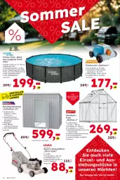 Gazetka promocyjna  - Gazetka - ważna od 16.08 do 16.08.2025 - strona 4 - produkty: abdeckplane, benzin rasenmäher, Bodenplatte, Bona, Brei, decke, eis, fenster, Gewächshaus, korb, latte, LG, Mythos, pool, rasen, rasenmäher, Ria, ring, Ti, wasser