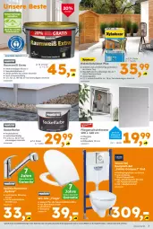 Gazetka promocyjna  - Gazetka - ważna od 16.08 do 16.08.2025 - strona 7 - produkty: akku, armatur, auto, Bau, brause, brie, decke, eimer, fenster, handbrause, Holz, holzschutz, latte, Liege, passend für alle, Schal, Spültischarmatur, Ti, tisch, Wand-Tiefspül-WC, wc-sitz