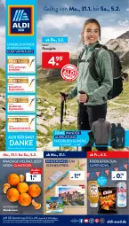 Gazetka promocyjna AldiSud - ALDI Aktuell - Gazetka - ważna od 05.02 do 05.02.2022 - strona 1 - produkty: aldi, auto, bio, discount, eis, ente, Fleecejacke, gewinnspiel, Jacke, Kinder, knallerpreis, lebensmittel, leine, mandarine, mandarinen, monitor, natur, reis, Ti