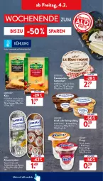 Gazetka promocyjna AldiSud - ALDI Aktuell - Gazetka - ważna od 05.02 do 05.02.2022 - strona 34 - produkty: aldi, banane, Becher, butter, butterkäse, camembert, eis, froop, Grießpudding, Käse, kerrygold, landliebe, Le Rustique, lysell, mango, maracuja, marinade, Müller, peperoni, Peroni, pudding, reis, sahne, Tasche, taschen, taschentücher, Ti, tücher