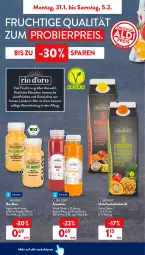 Gazetka promocyjna AldiSud - ALDI Aktuell - Gazetka - ważna od 05.02 do 05.02.2022 - strona 6 - produkty: aldi, ananas, banane, bier, bio, direktsaft, eis, flasche, frucht, früchte, ingwer, kokos, reis, saft, smoothie, Ti, tisch